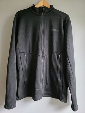 Marmot Polartec Black Full Zip Up Jacket Men's XL
